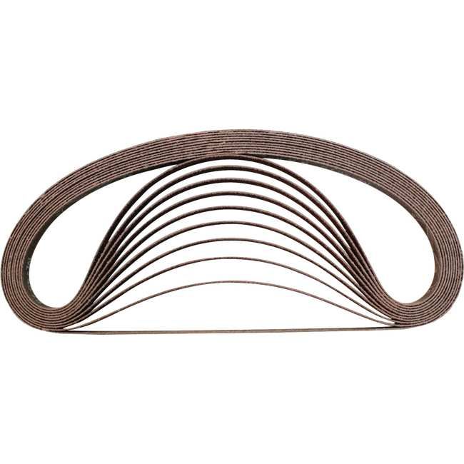 MAKITA A-34469 3/8" x 21" Abrasive Belt, 80 Grit 10/pk