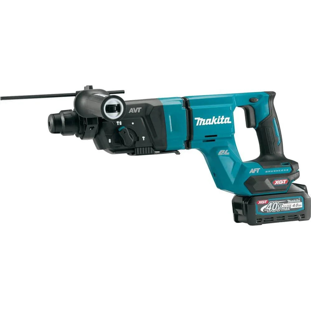 40v max xgt brushless cordless 1-1/8 in. rotary hammer (d-handle) kit, aft, aws capable
