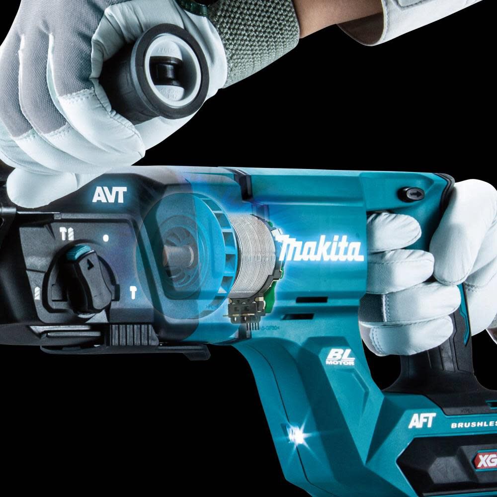 40v max xgt brushless cordless 1-1/8 in. rotary hammer (d-handle) kit, aft, aws capable
