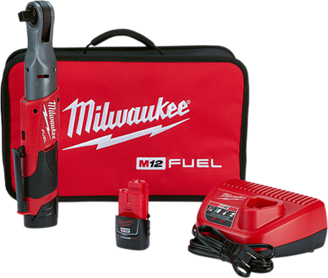 MILWAUKEE 2558-22 M12 FUEL 1/2" RATCHET 2BAT KIT