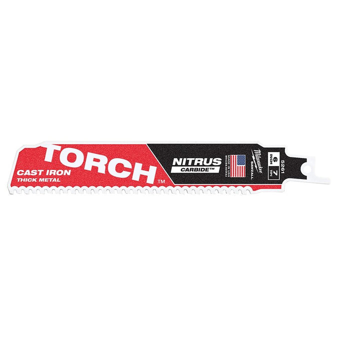 MILWAUKEE 48-00-5261 (5) 6" TORCH W/NITRUS CARBIDE 1PK