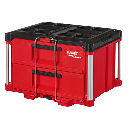 Milwaukee The ® PACKOUT™ 2-Drawer Tool Box has a 50lbs 12388