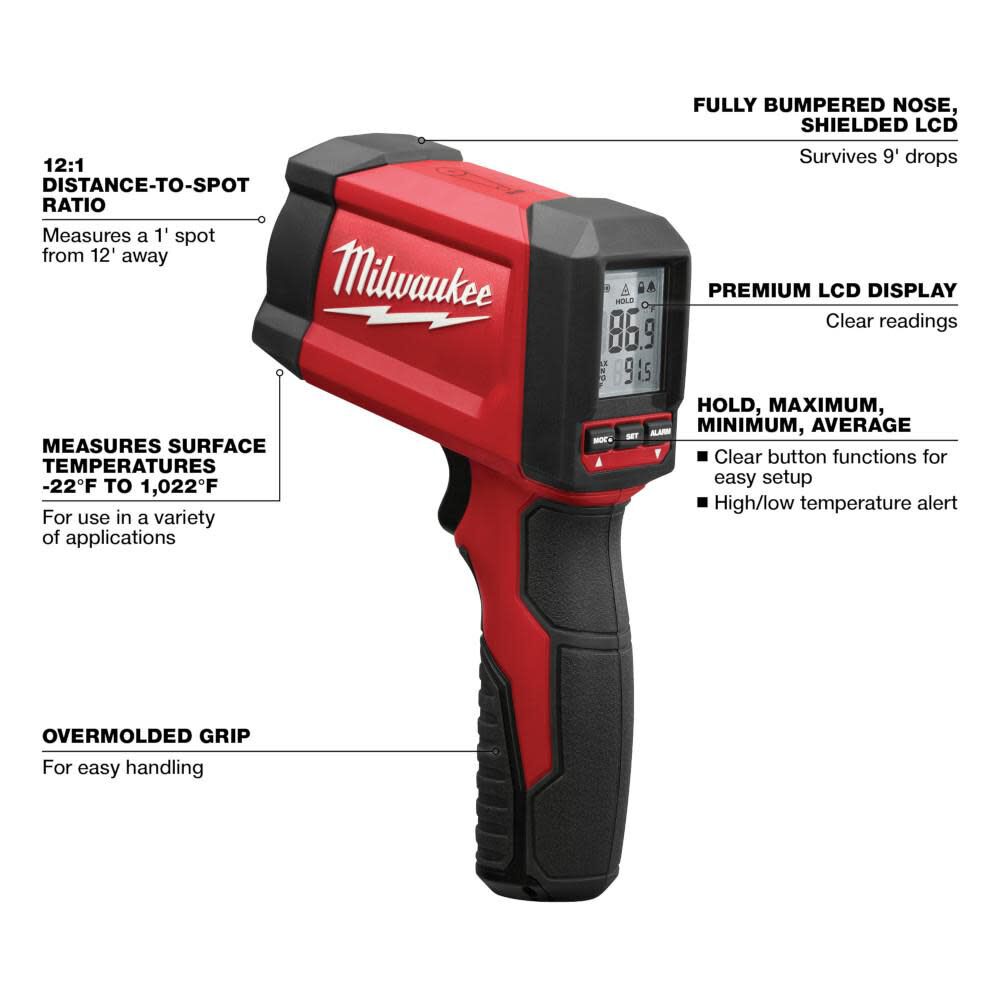 Milwaukee 2268-20 12:1 Infrared Temp-Gun™
