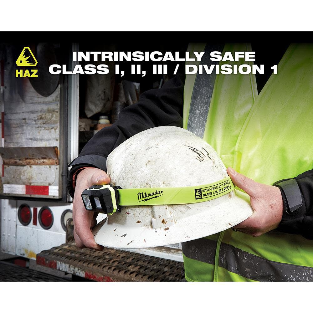 Milwaukee 2004HZL MILWAUKEE® Intrinsically Safe C I, II, III / D 1 Spot/Flood Headlamp