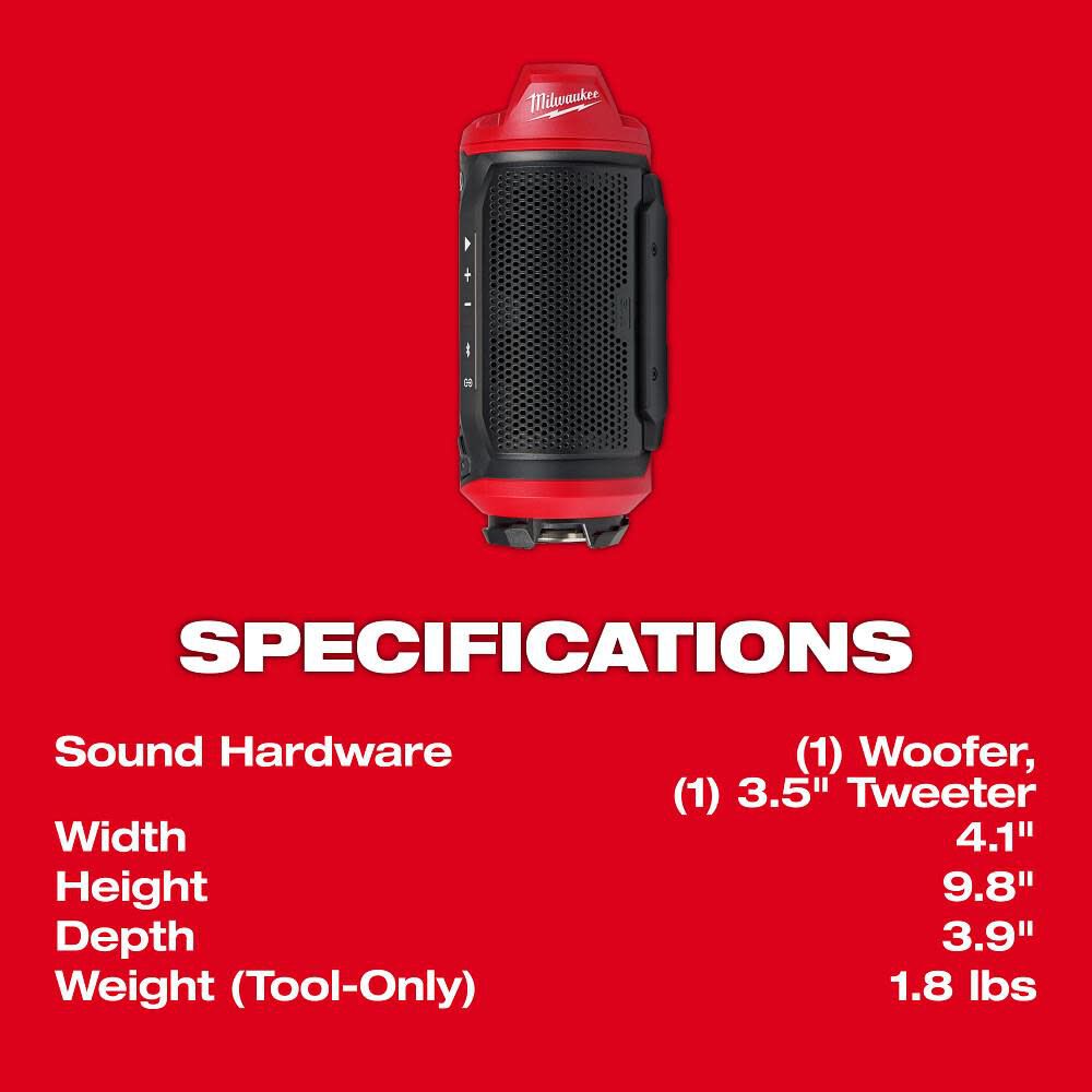 MILWAUKEE 2955-20 M12 JOB-SITE SPEAKER