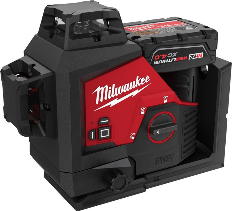 MILWAUKEE 3632-21 M12 GREEN 3 PLANE LASER KIT