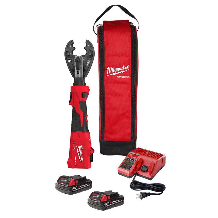 Milwaukee 2978-22BG M18™ FORCE LOGIC™ 6T Linear Utility Crimper Kit w/ BG-D3 Jaw