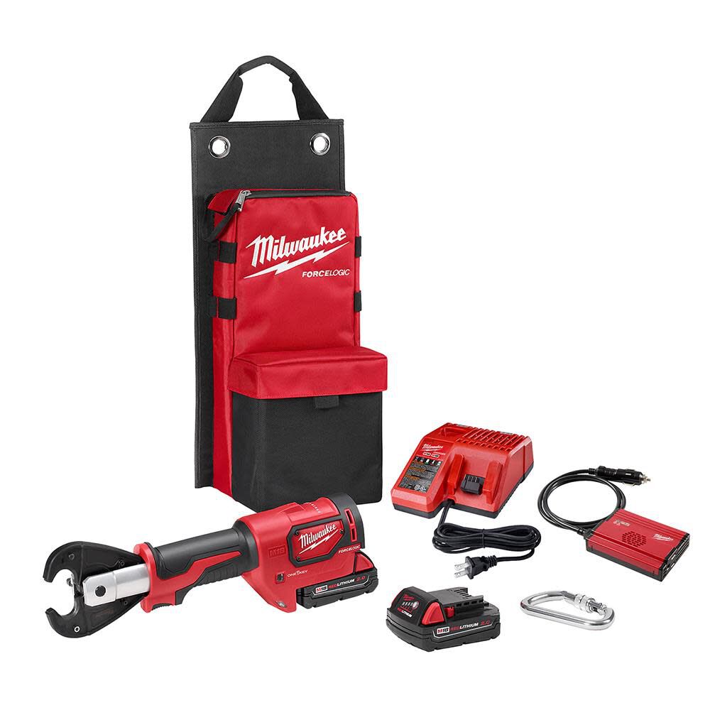 Milwaukee 2678-22 M18™ FORCE LOGIC™ 6T Utility Crimper Kit with D3 Grooves 