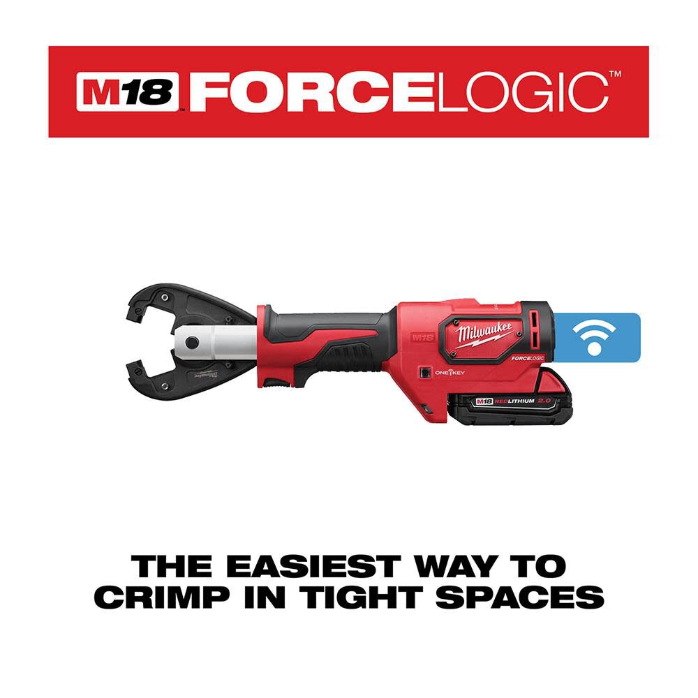 Milwaukee 2678-22K M18™ FORCE LOGIC™ 6T Utility Crimper Kit with Kearney Grooves