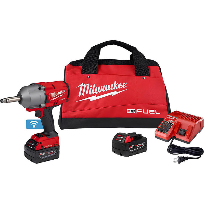 Milwaukee 2769-22R M18 FUEL™ ½” Ext. Anvil Controlled Torque Impact Wrench w/ONE-KEY™ Kit