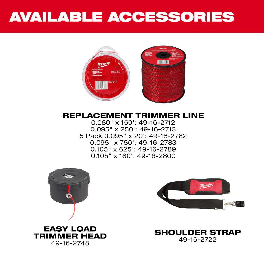 Milwaukee 3006-22 M18 FUEL™ 17” Dual Battery String Trimmer Kit