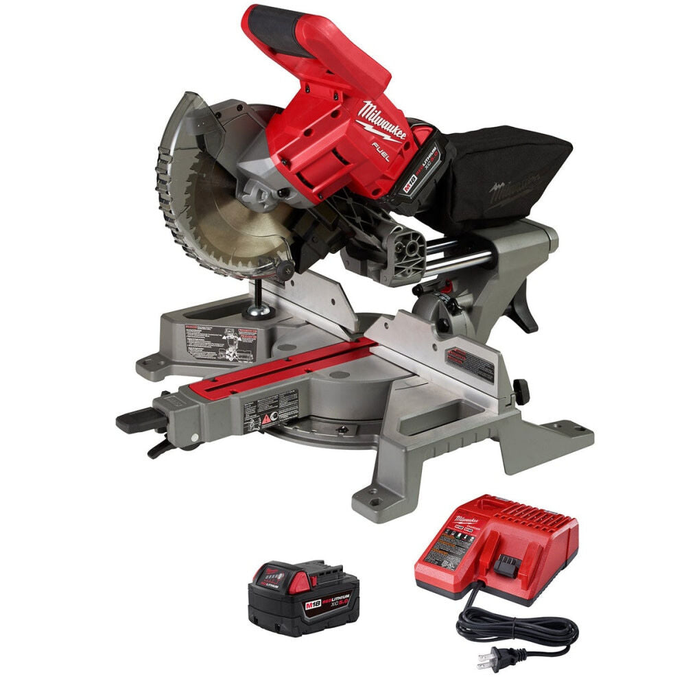 Milwaukee 2733-21 M18 FUEL™ 7-1/4” Dual Bevel Sliding Compound Miter Saw Kit