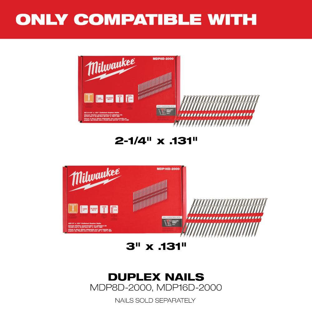 Milwaukee 2844-20 M18 FUEL™ Duplex Nailer