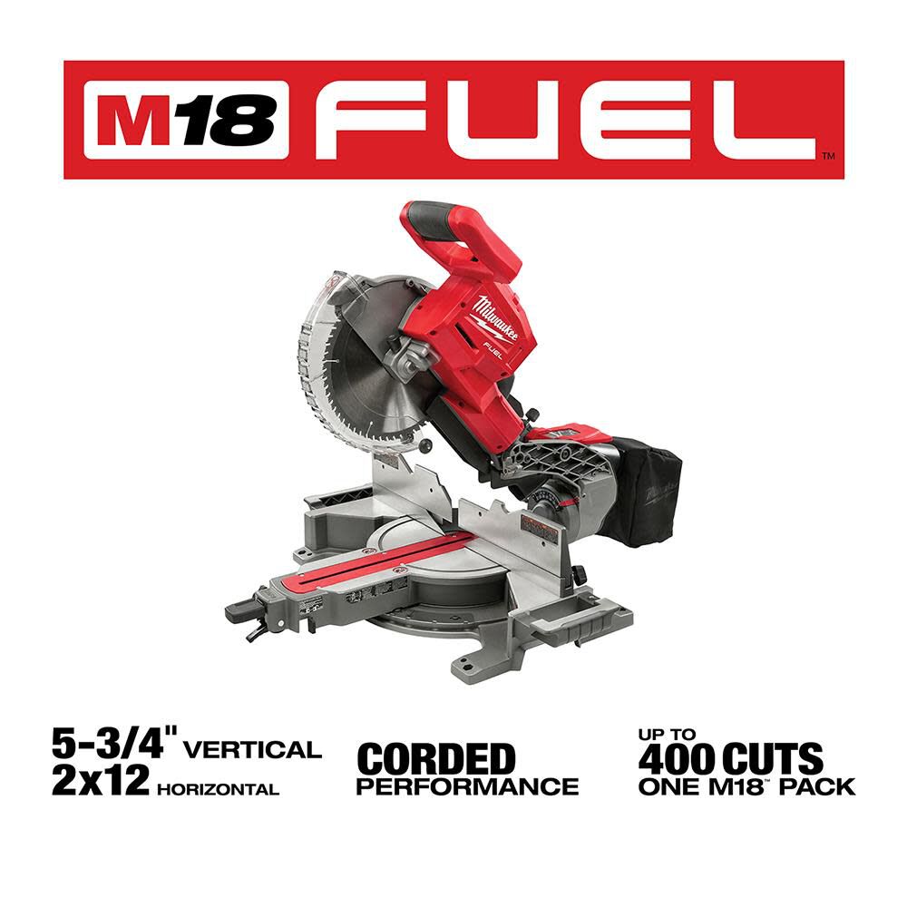 Milwaukee 2734-20 M18 FUEL™ Dual Bevel Sliding Compound Miter Saw