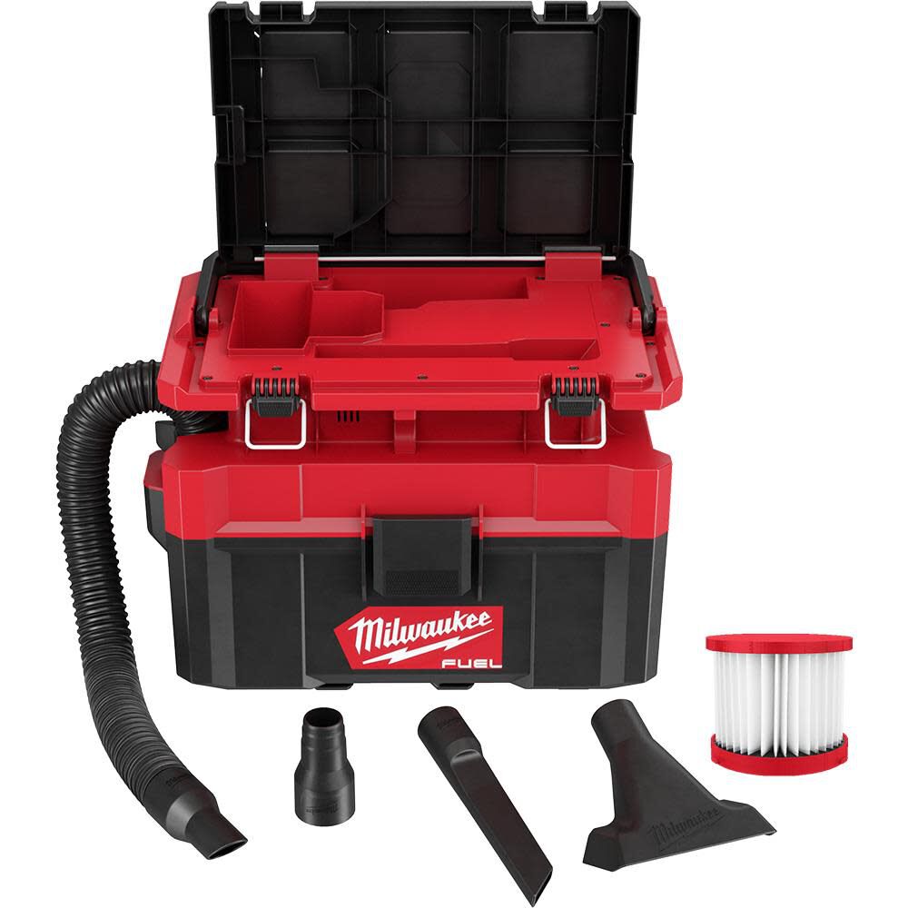 MILWAUKEE 0970-20 M18 FUEL PACKOUT 2.5 GALLON WET/DRY VACUUM BARE
