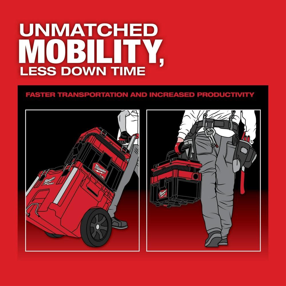 MILWAUKEE 0970-20 M18 FUEL PACKOUT 2.5 GALLON WET/DRY VACUUM BARE