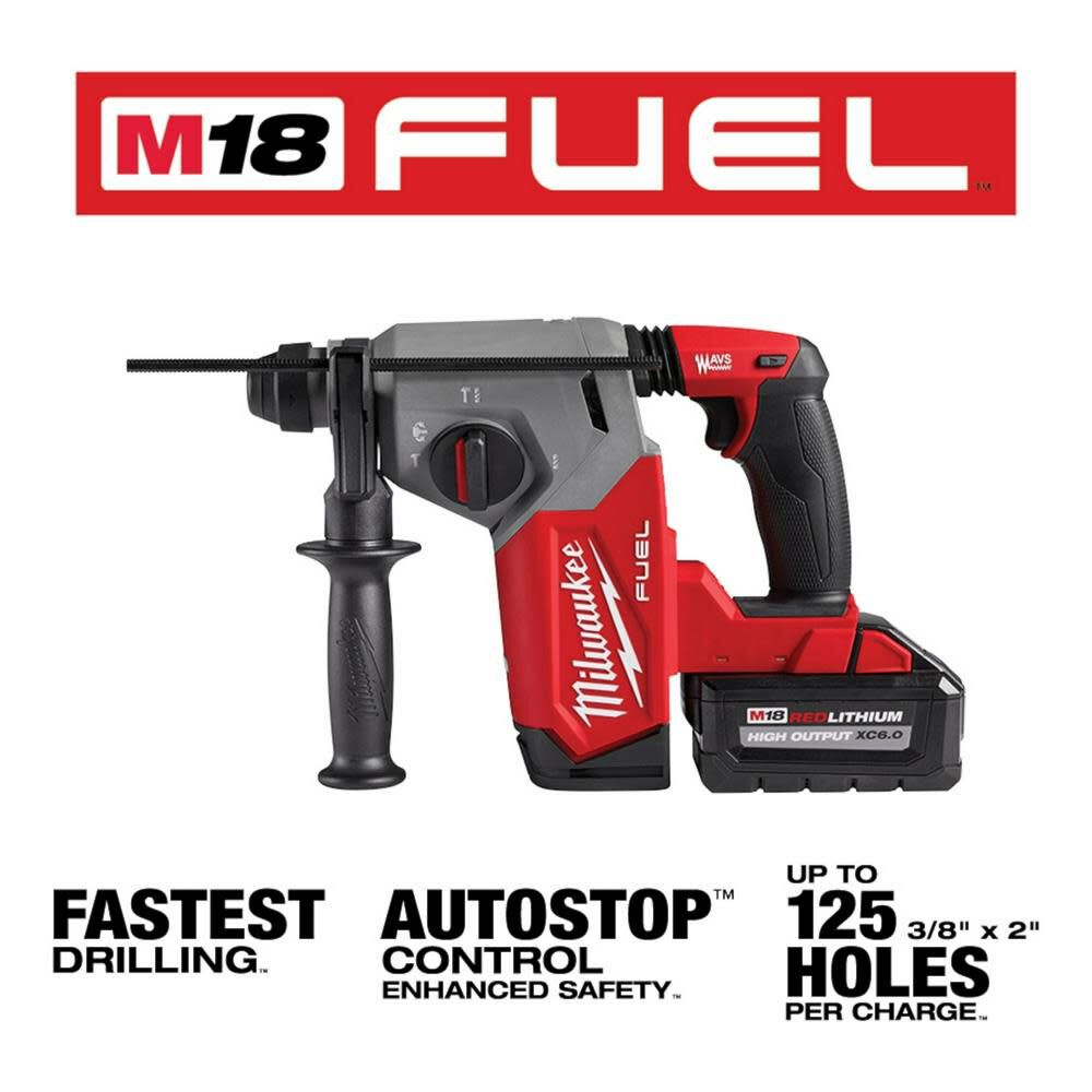 Milwaukee 2912-22J M18 FUEL SDS PLUS ROTARY HAMMER KT