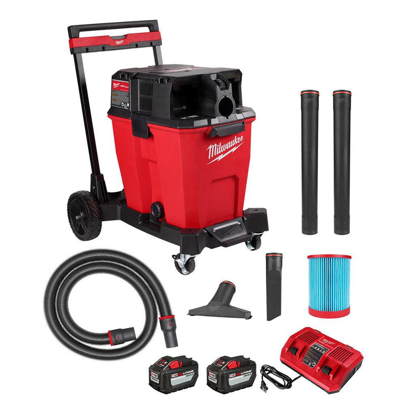 Milwaukee 0930-22HD M18 FUEL™ 12 Gallon Dual-Battery Wet/Dry Vacuum Kit