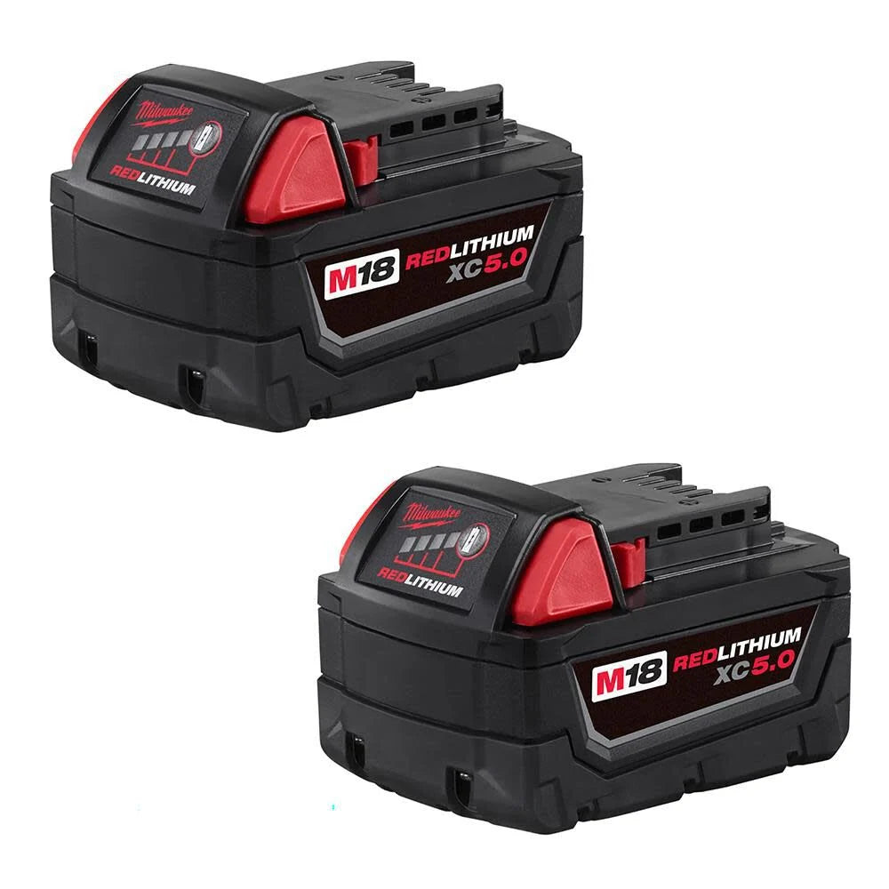 MILWAUKEE M18™ REDLITHIUM™ XC5.0 Extended Capacity Battery (Two Pack) 48-11-1852