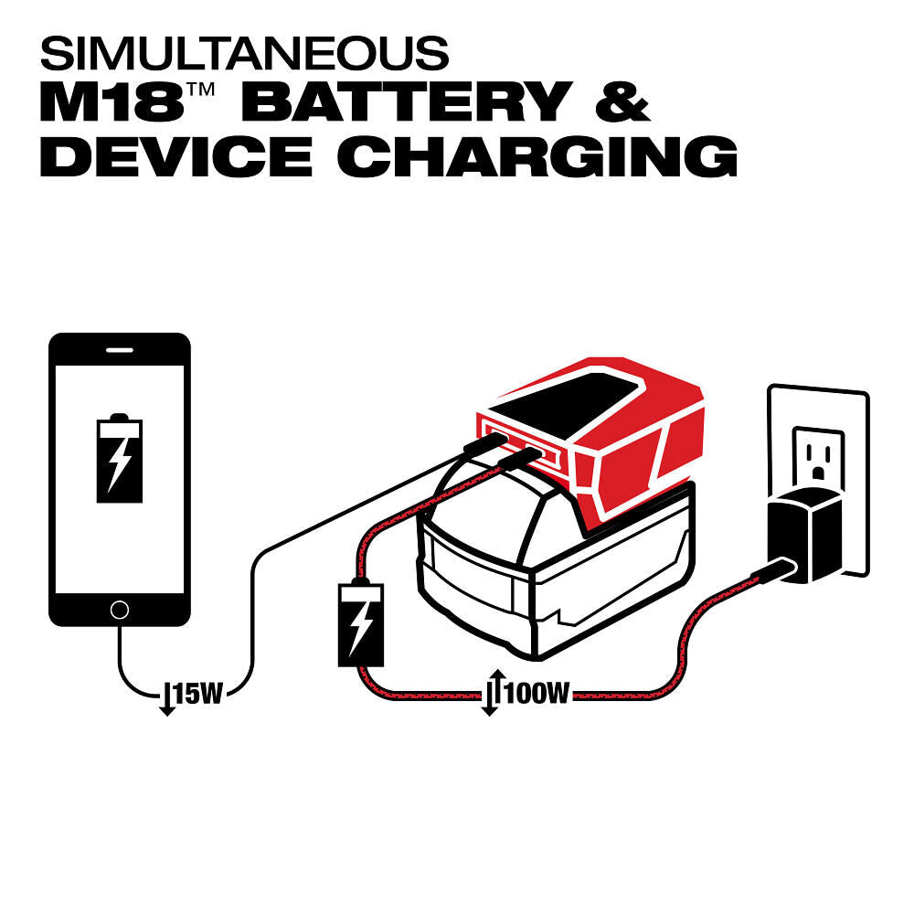 Milwaukee 2847-20 M18™ TOP-OFF™ Charger & Power Supply