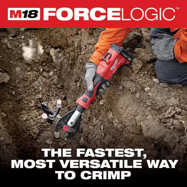 Milwaukee 2978-OCUT M18™ FORCE LOGIC™ 6T Linear Utility Crimper w/ O-D3 Jaw & Cutting Jaws