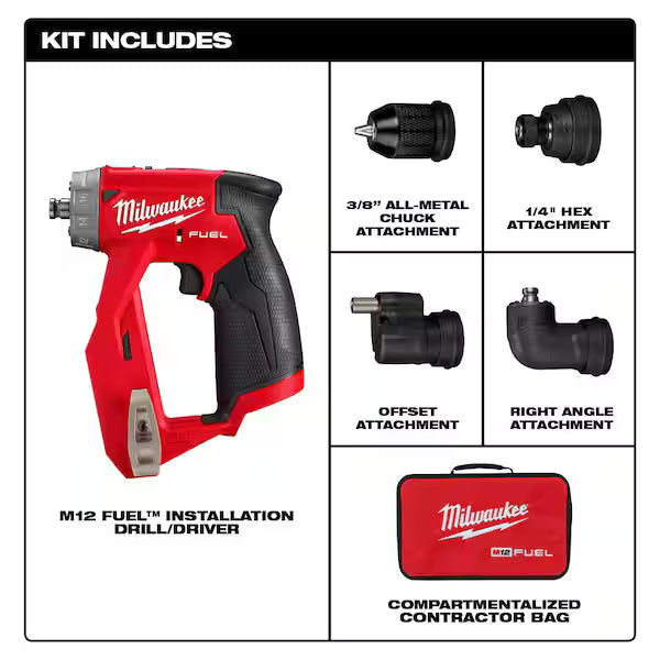 Milwaukee M12 FUEL™ Installation Drill/Driver (Tool-Only) 2505-20