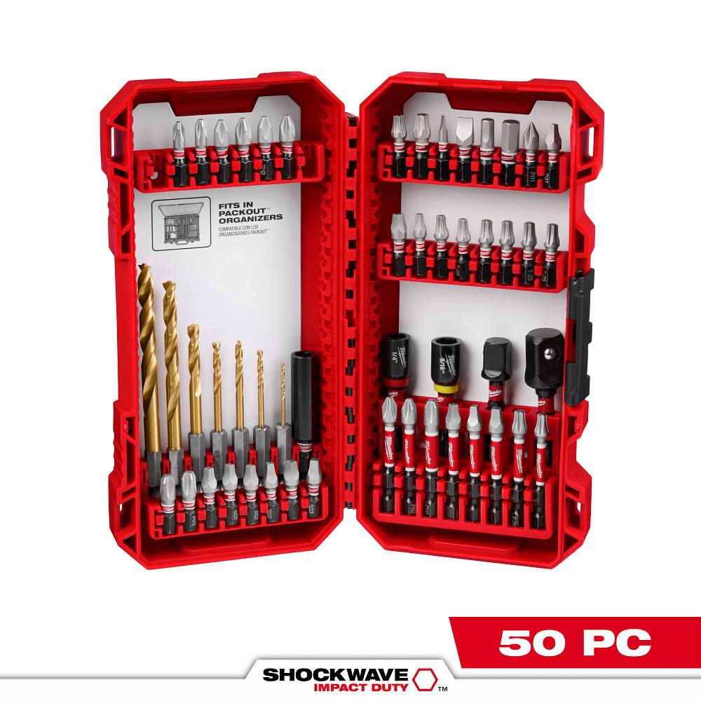 MILWAUKEE 48-32-4013 50PC IMPACT DRILL DRIVE SET