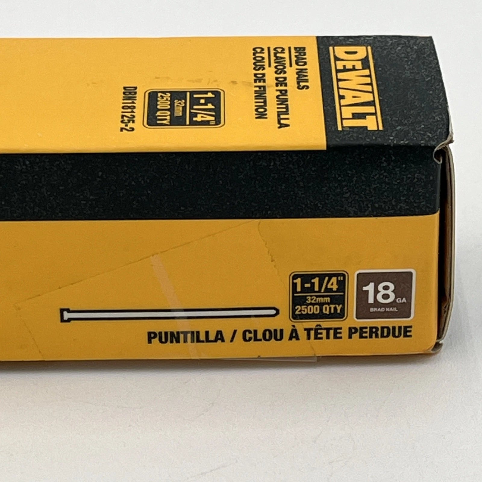 DeWalt DBN18125 1-1/4IN Galv 18Ga Brad Nails 5000 CT