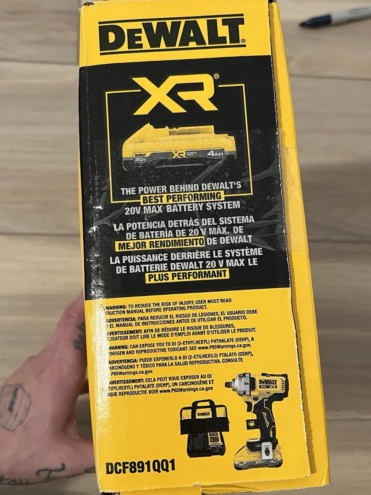 DeWalt DCF891QQ1 20V MAX 1/2 Mid-Range IW W/ HR 4Ah Kit