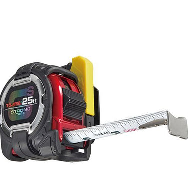 TAJIMA GSSF-25BW GSLock 25'x1-1/16" Tape Measure  Belt Holder Tetherable
