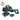 Makita 40v max xgt brushless cordless 1-1/8 in. rotary hammer (d-handle) kit, aft, aws capable GRH07M1