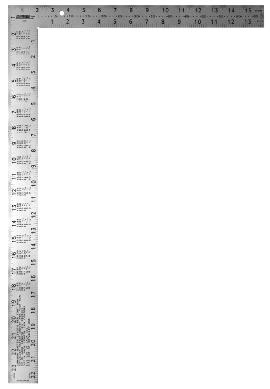 Johnson Level CS9 Professional Easy-Read Steel Framing Square